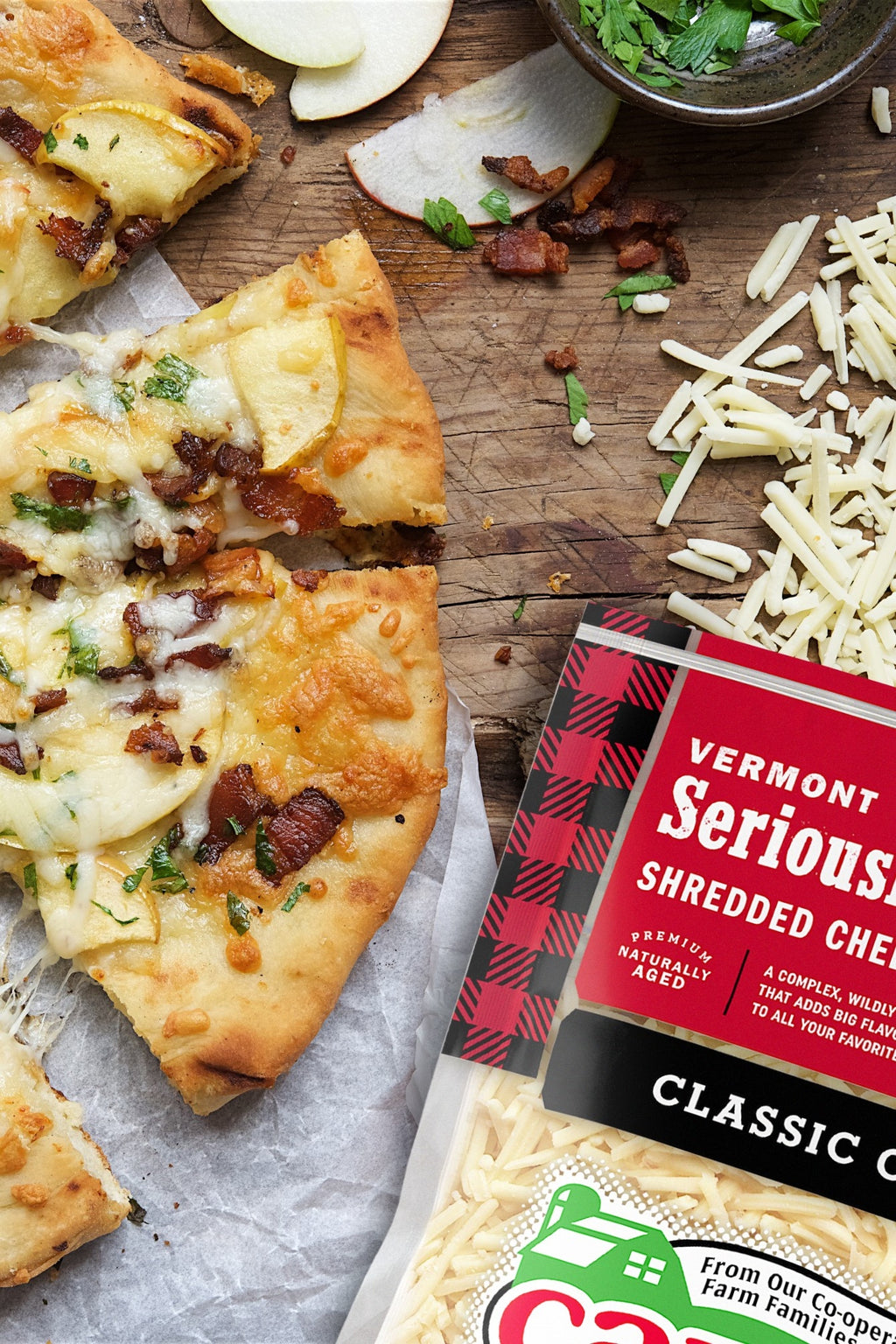Bacon, Apple and Cheddar Grilled Pizza – Cabot Creamery
