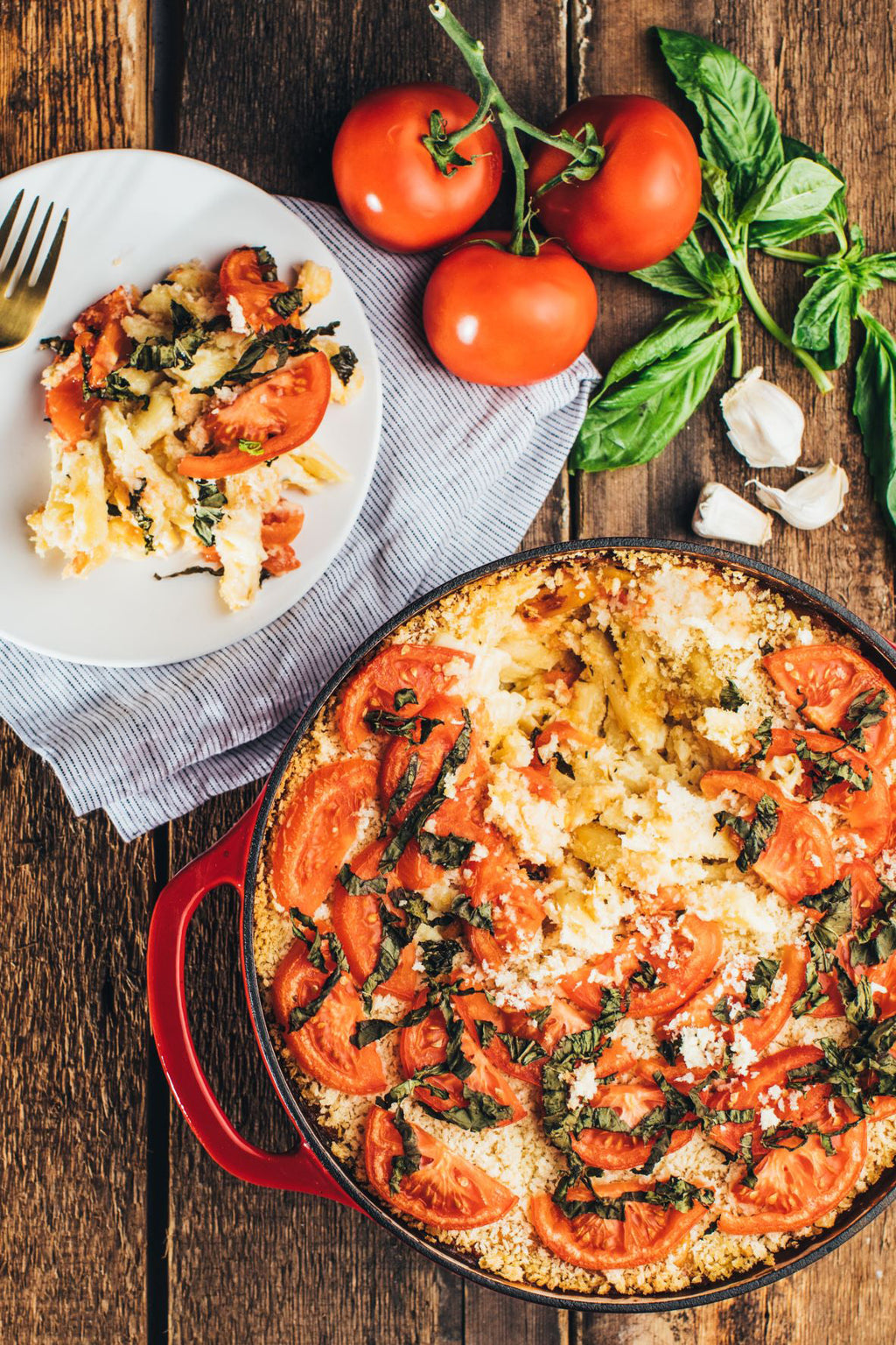 Big Dish Tomato Basil Mac Cheese