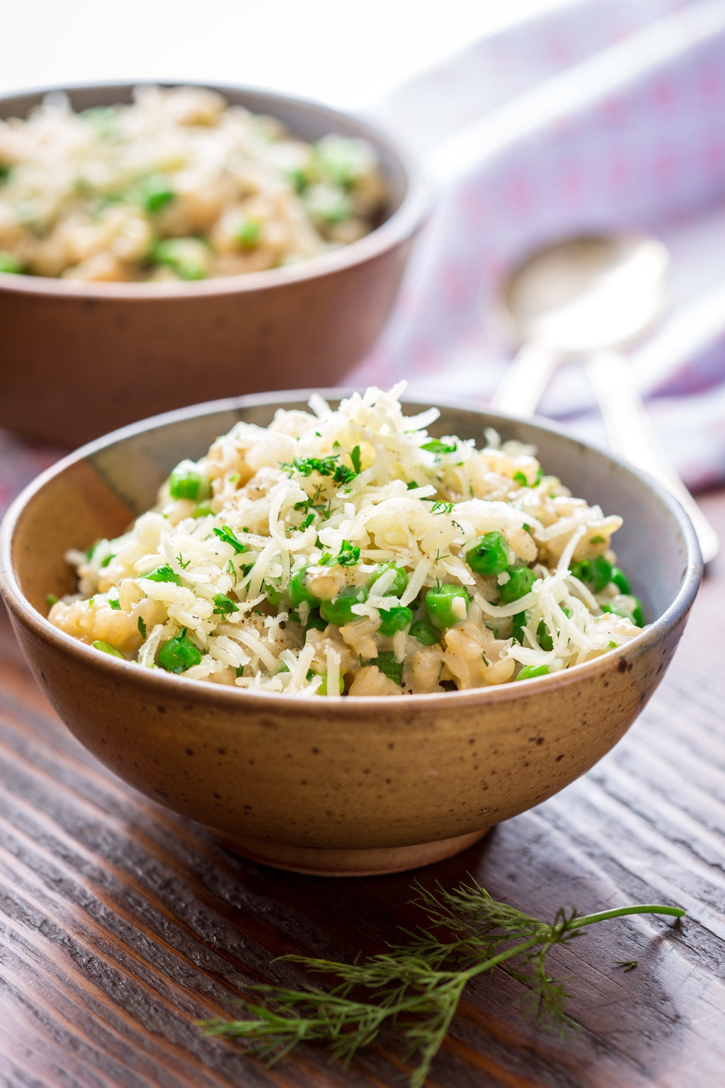 Brown Rice Risotto with Peas &amp; Cheddar &ndash; Cabot Creamery