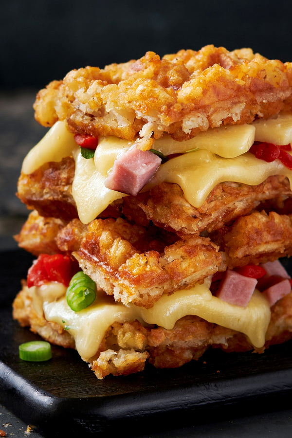Hash Brown Waffle Grilled Cheese
