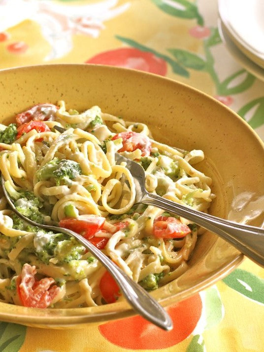 Creamy Broccoli, Tomato & Cheddar Linguine – Cabot Creamery