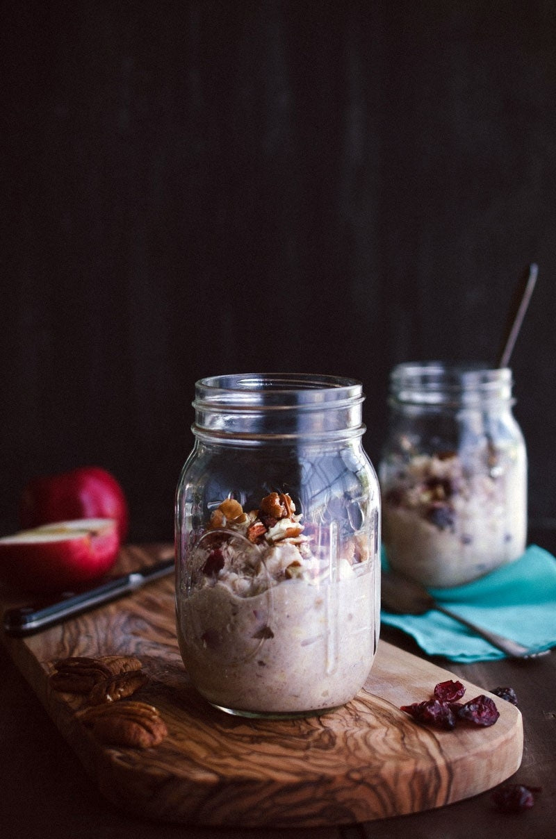 Vanilla-Cranberry Overnight Oatmeal