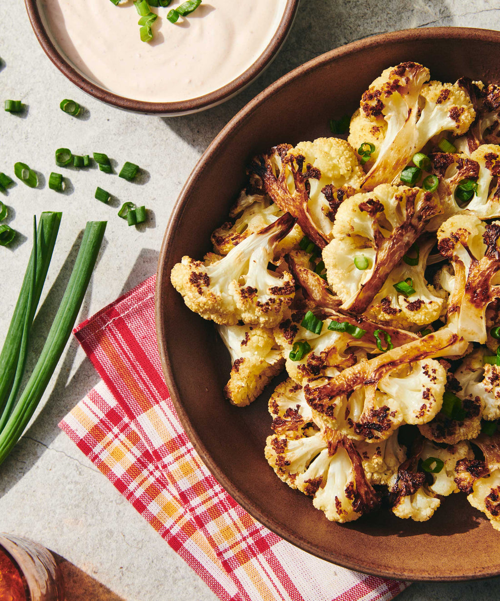 Cauliflower Wings with Buffalo Yogurt Dip &ndash; Cabot Creamery