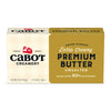 Cabot Creamery Extra Creamy Unsalted Butter, 8 oz (226g), with an eye-catching gold and cream design, delivers 83% butterfat for a luxurious, award-winning baking experience.