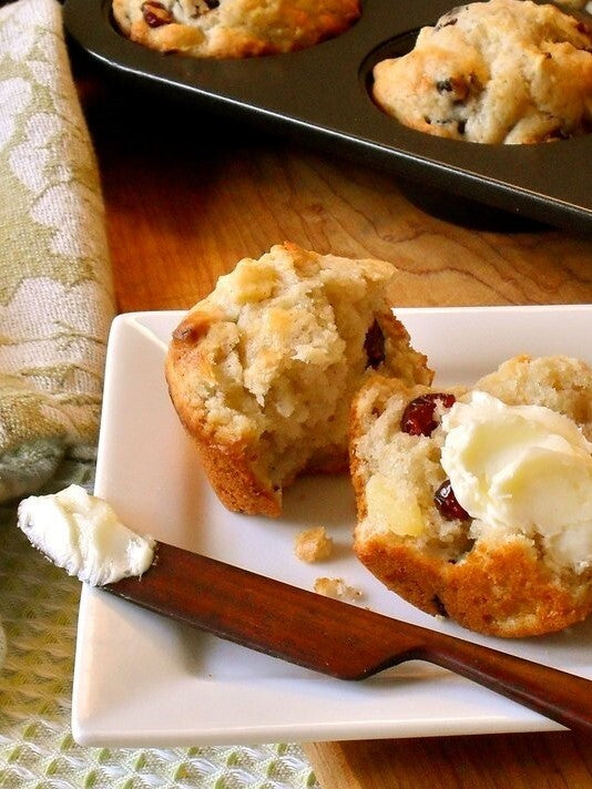 Apple, Cranberry & Cheddar Muffins