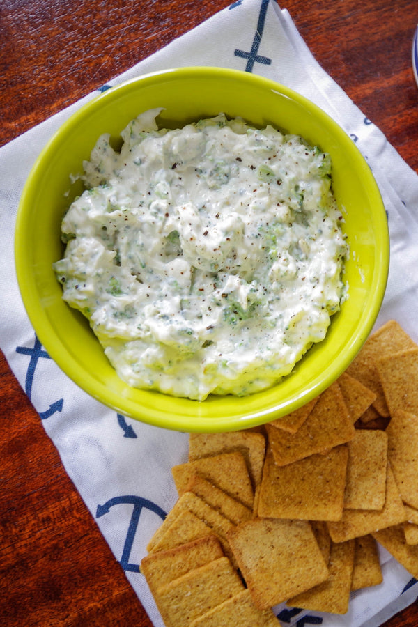 Broccoli-Cheddar Greek Yogurt Topping