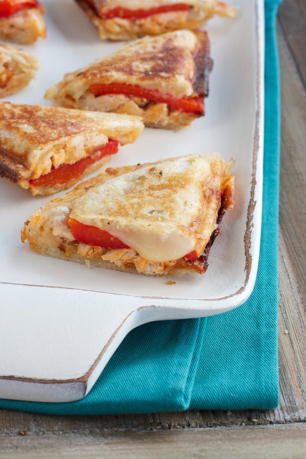 Buffalo Chicken & Pepper Grilled Cheese