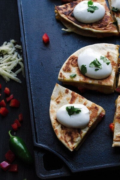 Butternut Squash Quesadillas with Cheddar