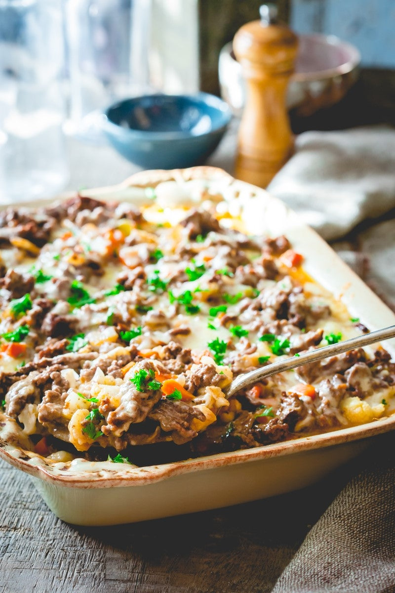 Cauliflower and Hamburger Casserole