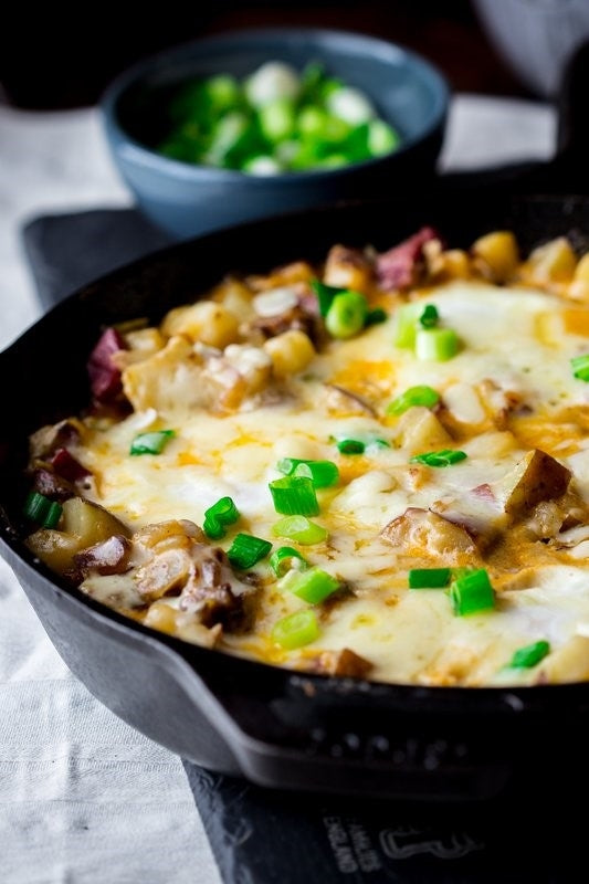Cheddar Corned Beef Hash with Eggs Recipe