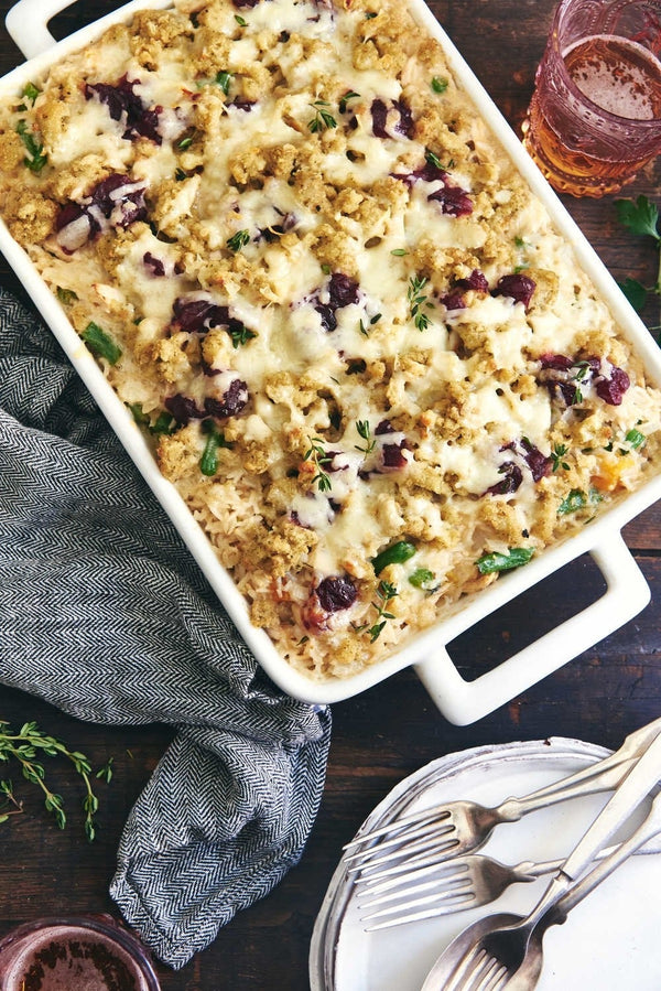 Cheesy Rice Thanksgiving Bake