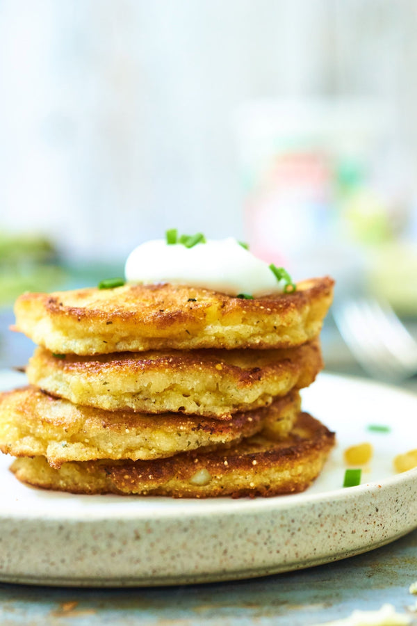 Corn Cheddar Fritters with Cabot Cheddar