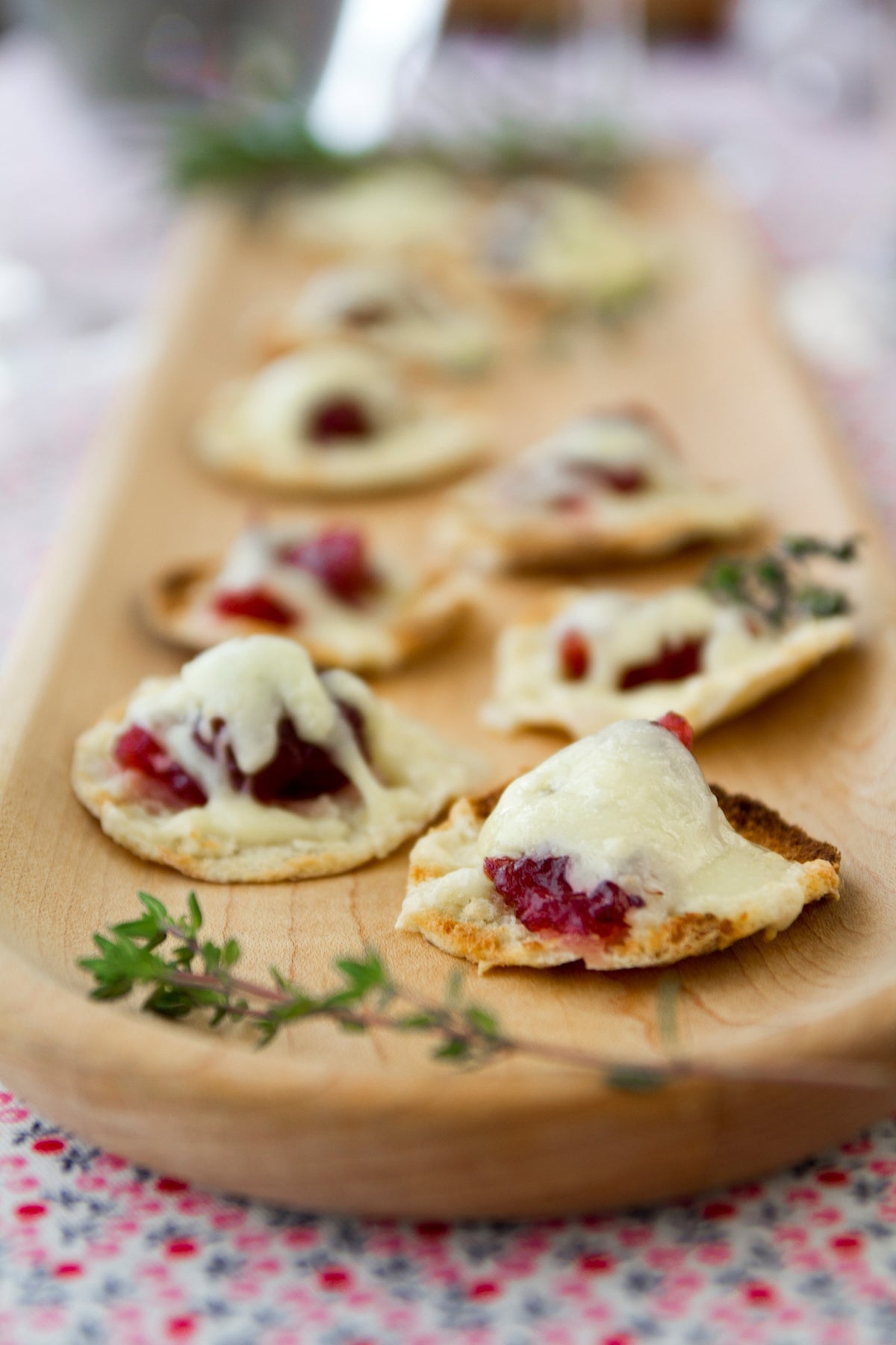 Cranberry Cheddar Pita Bites