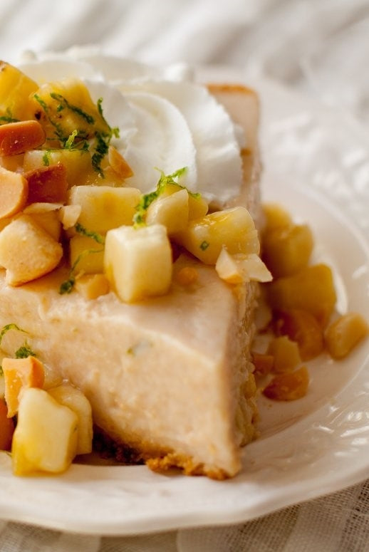 Fresh Lime & Roasted Banana Pie