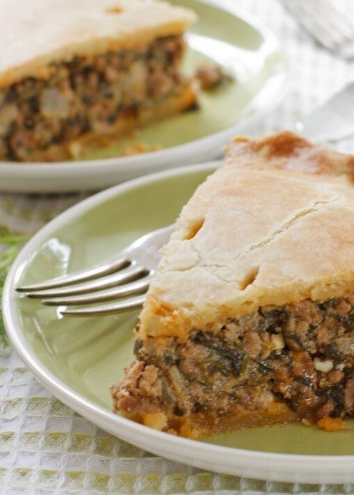 Greek Meat & Spinach Pie