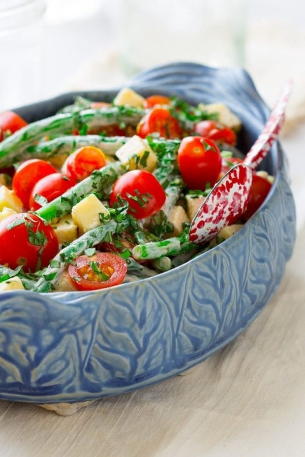 Green Bean, Cherry Tomato and Cheddar Salad