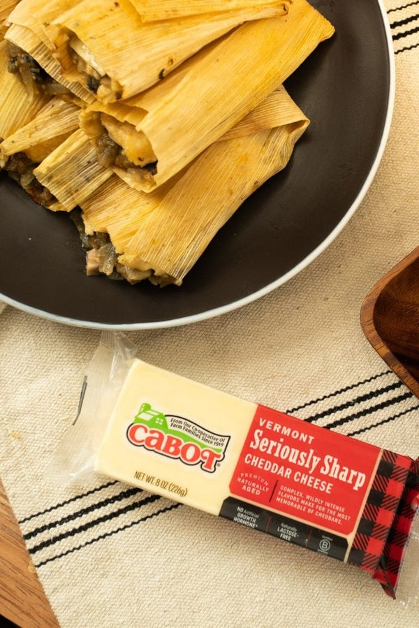 Green Chile and Cheddar Tamales