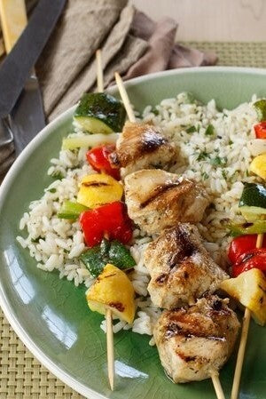 Grilled Chicken & Vegetable Kabobs