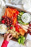 Kids Snack Board with Yogurt Dips