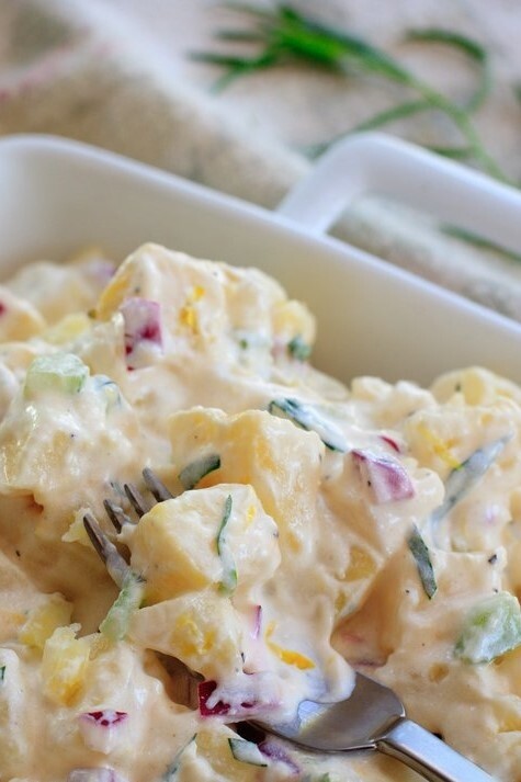 Lemon Tarragon Potato Salad with Cabot Greek Yogurt