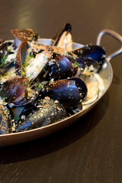 Mussels Au Gratin