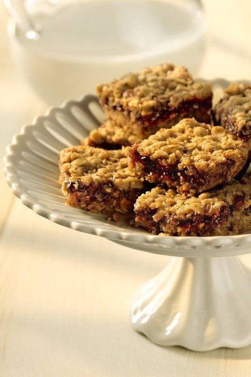 Oatmeal Cheddar Blackberry Bars