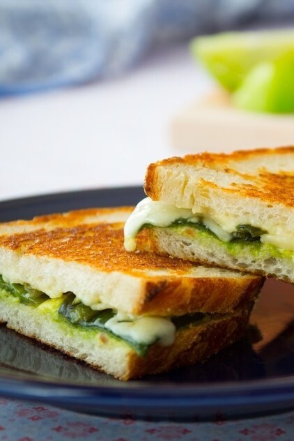 Poblano Grilled Cheese Sandwiches