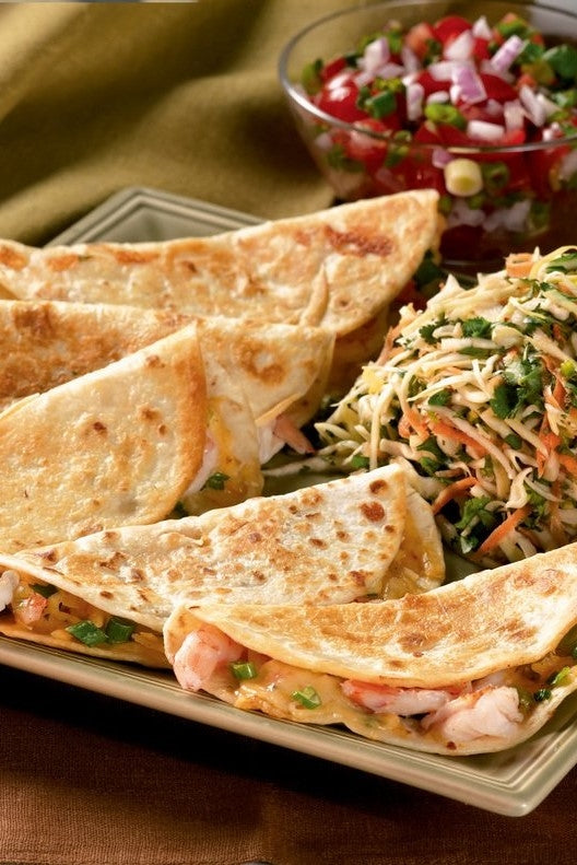 Shrimp & Habanero Quesadillas