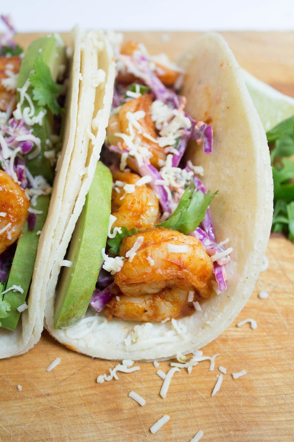 Shrimp Tacos with Yogurt Slaw