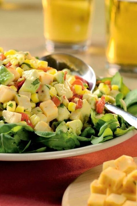Southwestern Corn, Avocado & Pepper Jack Salad