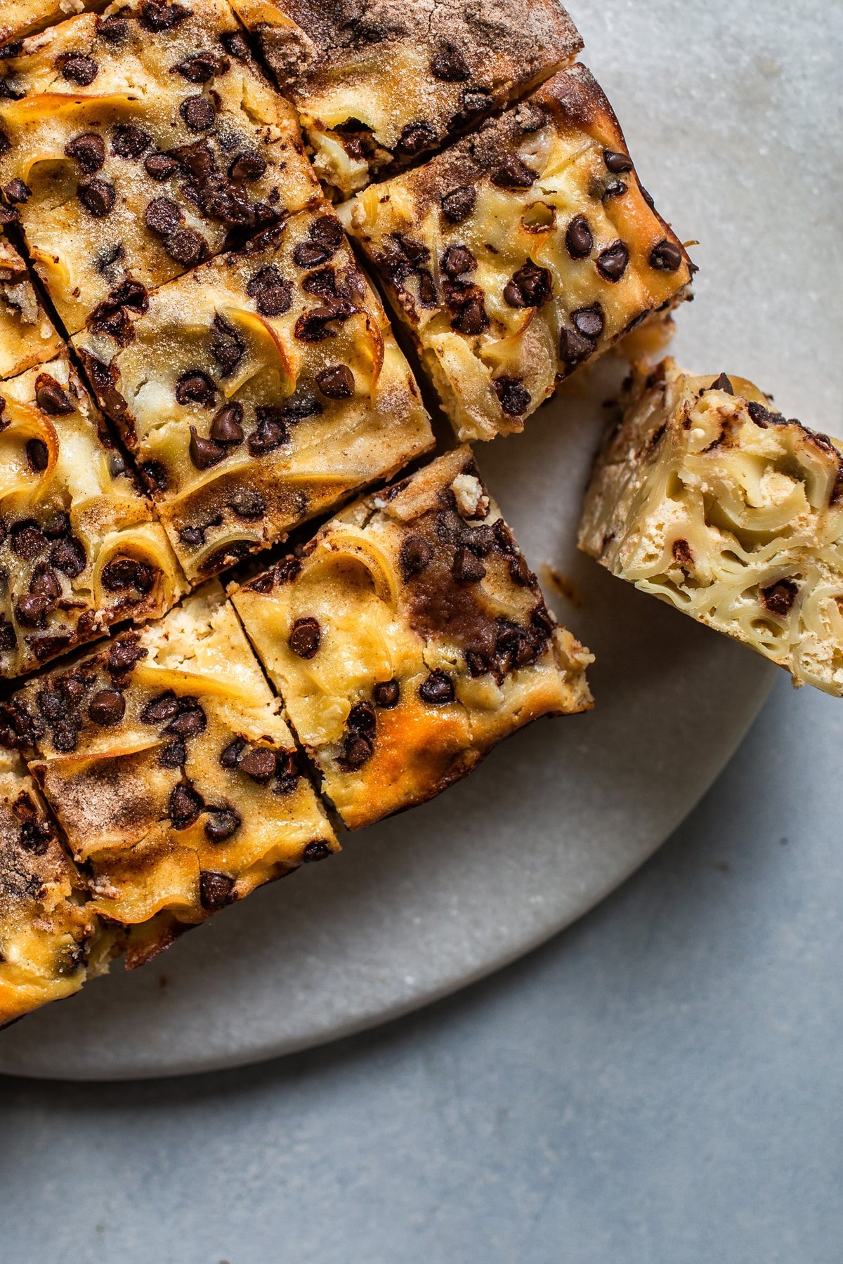 Sweet Cappuccino Kugel with Greek Yogurt