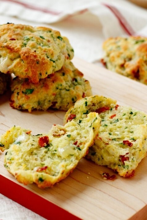 Tomato, Spinach & Cheddar Scones