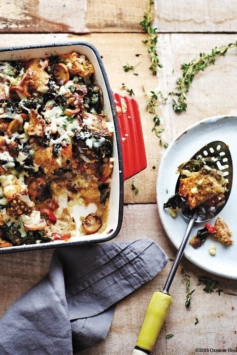 Vegetable, Egg & Cheddar Strata