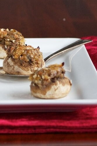 Vegetarian Stuffed Mushrooms