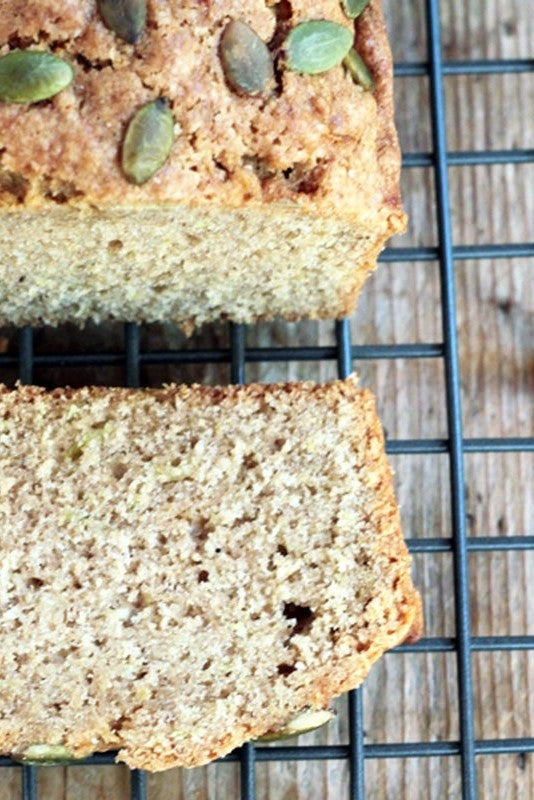 Zucchini Bread with Pumpkin Seeds