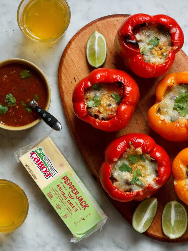 Baked Stuffed Bell Peppers with Quinoa