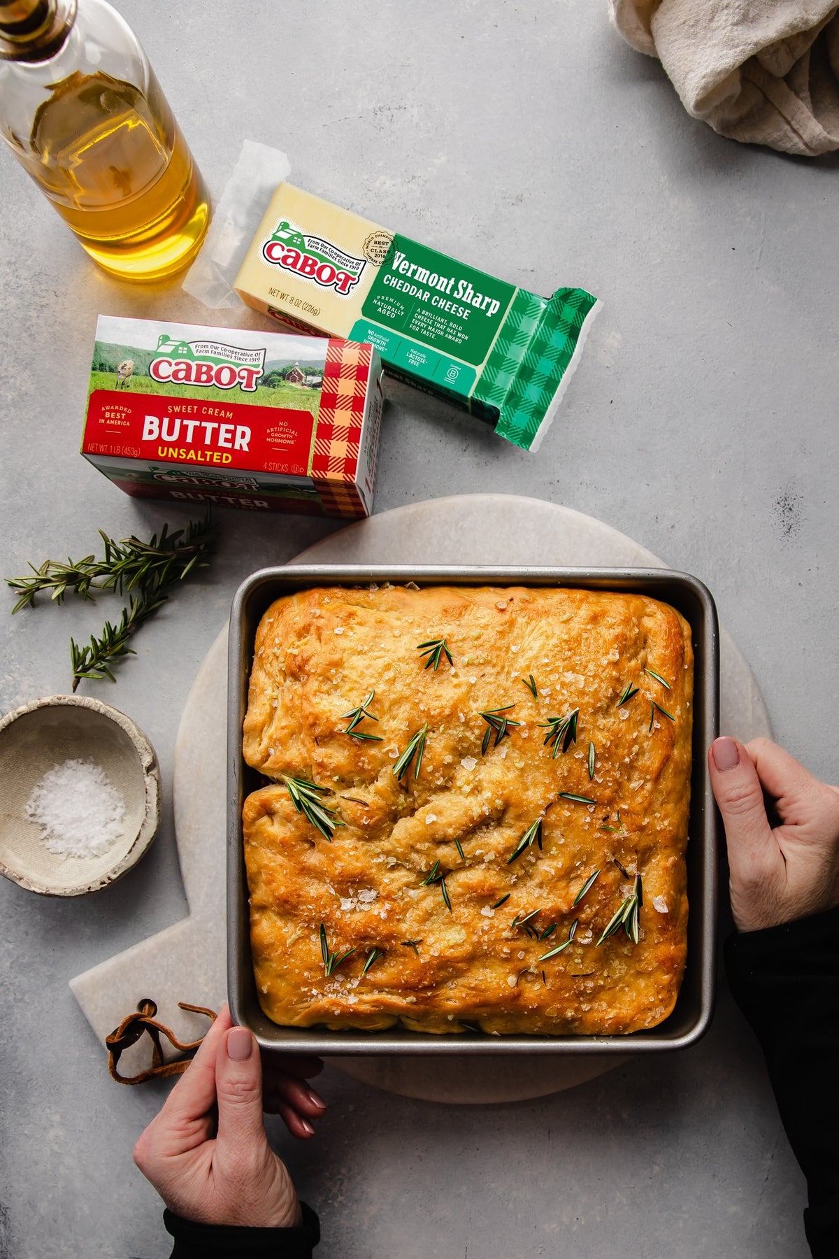 Cheesy Garlic Herb Focaccia