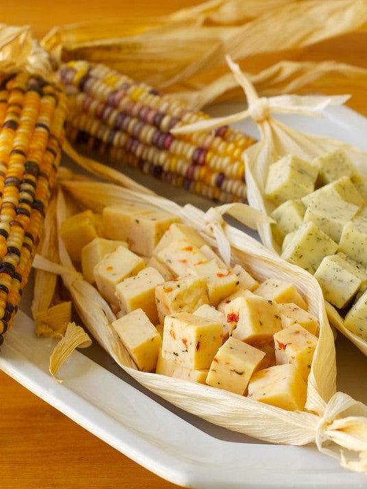 Cheddar in Corn Husk Bowls