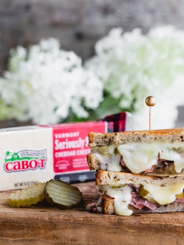 Grilled Cheese with Pickles, Salami, and Seriously Sharp Cheddar