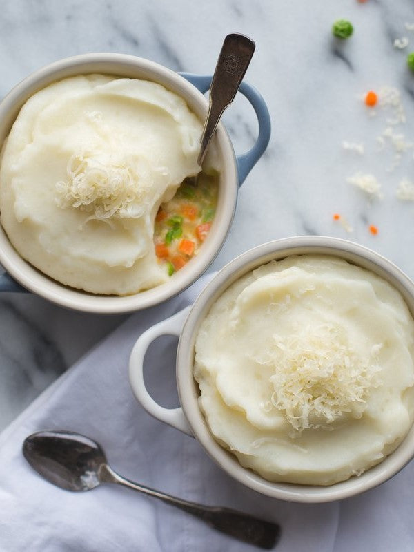 Chicken and Cheddar Pot Pie with Mashed Potato Crust