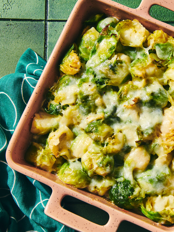 Richardson Farm’s Smashed Brussels Sprouts With Cheese
