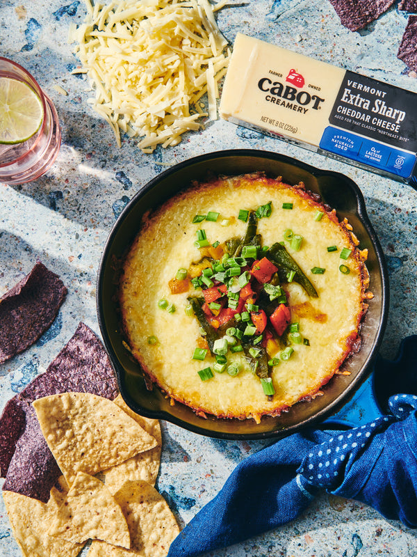 Queso Fundido with Roasted Peppers