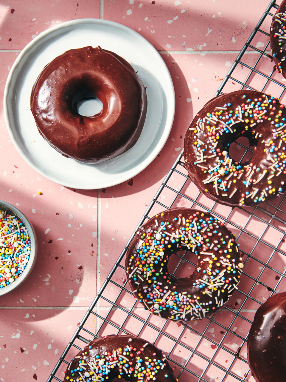 Baked Chocolate Mousse Donuts