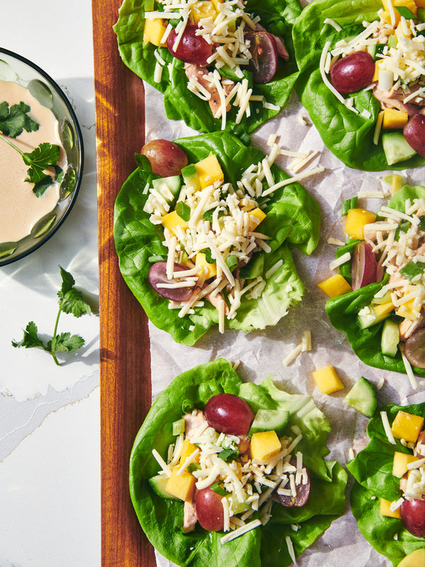 Asian Chicken & Cheddar Lettuce Wraps