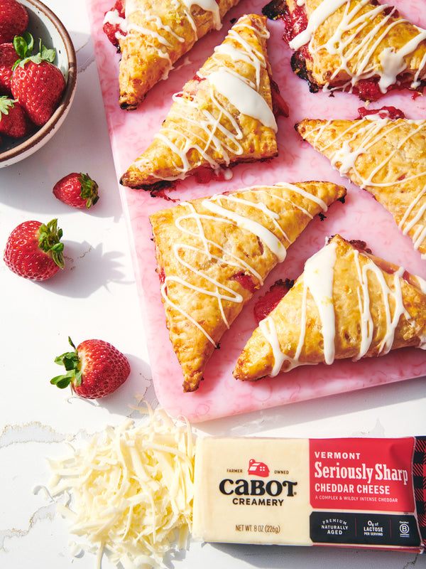 Strawberry Hand Pies with Cheddar Crust