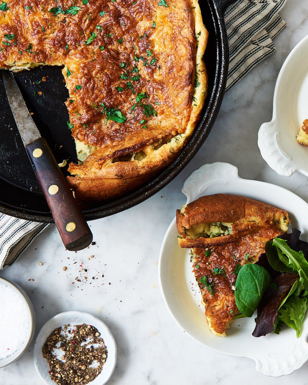 Cheddar Dutch Baby with Herbs