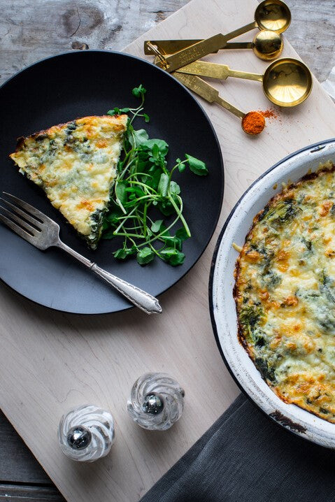Crustless Spinach Quiche