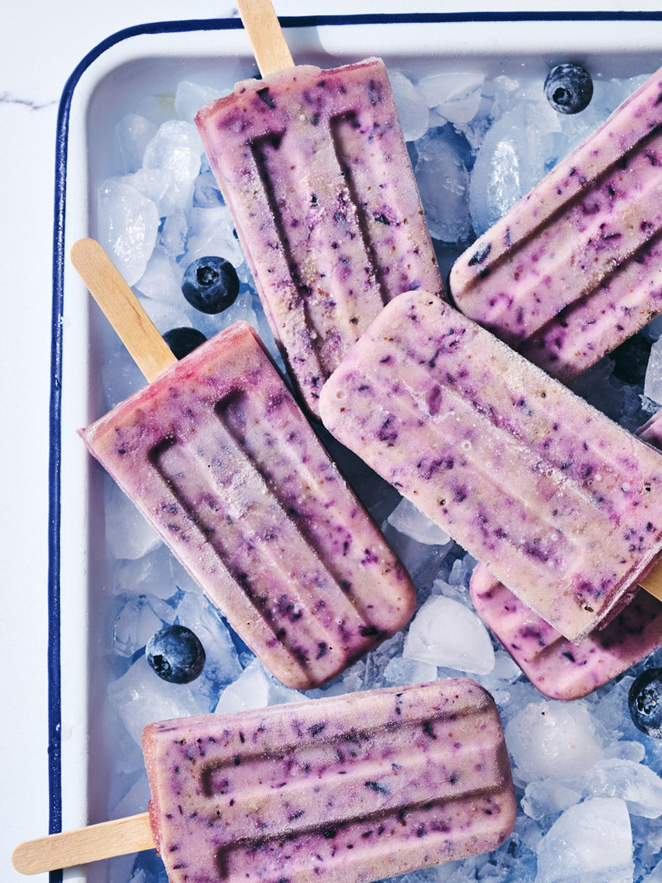 2-Ingredient Creamy Berry Popsicles