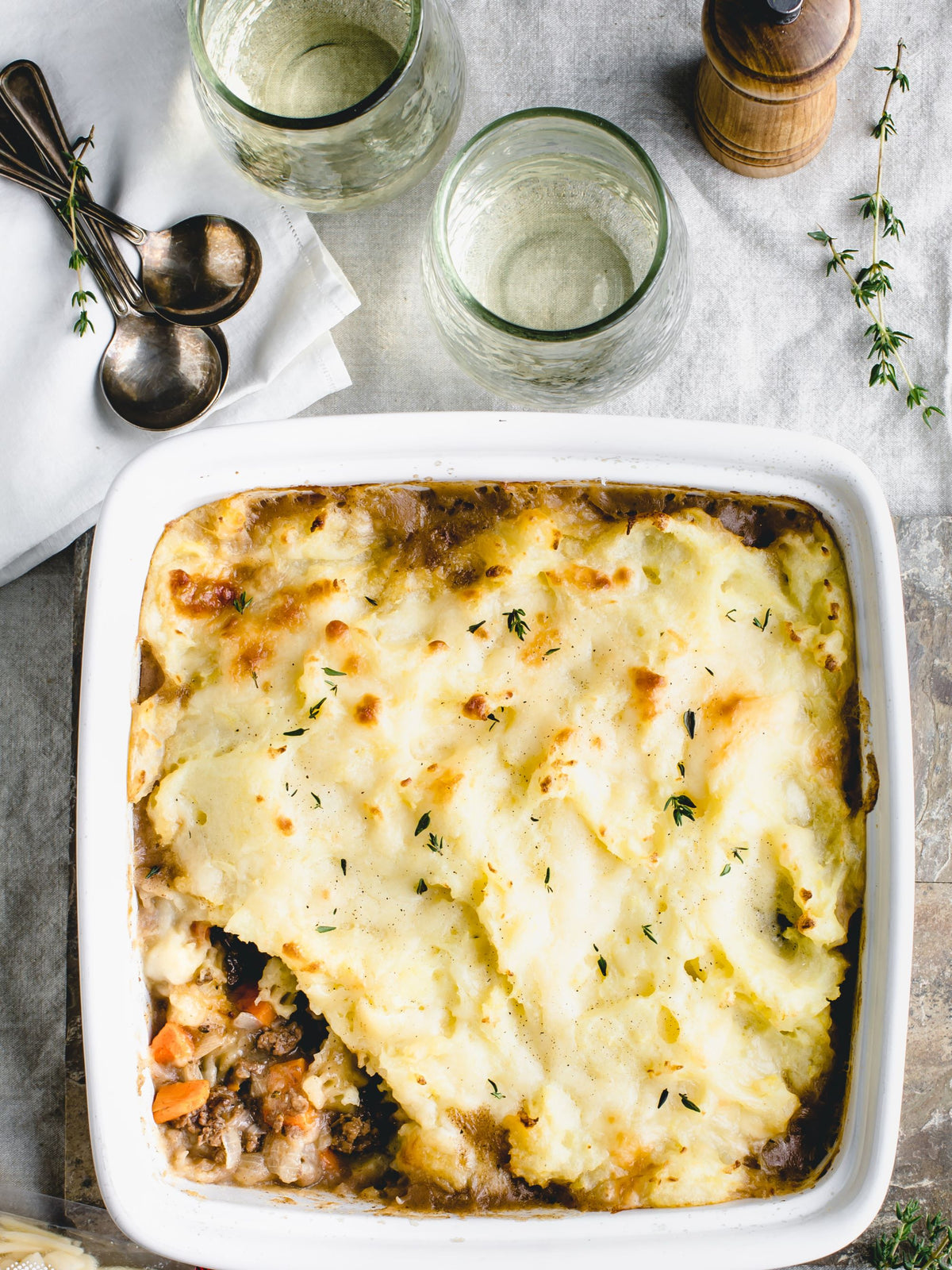 Shepherd’s Pie with Cheddar Cheese Crust