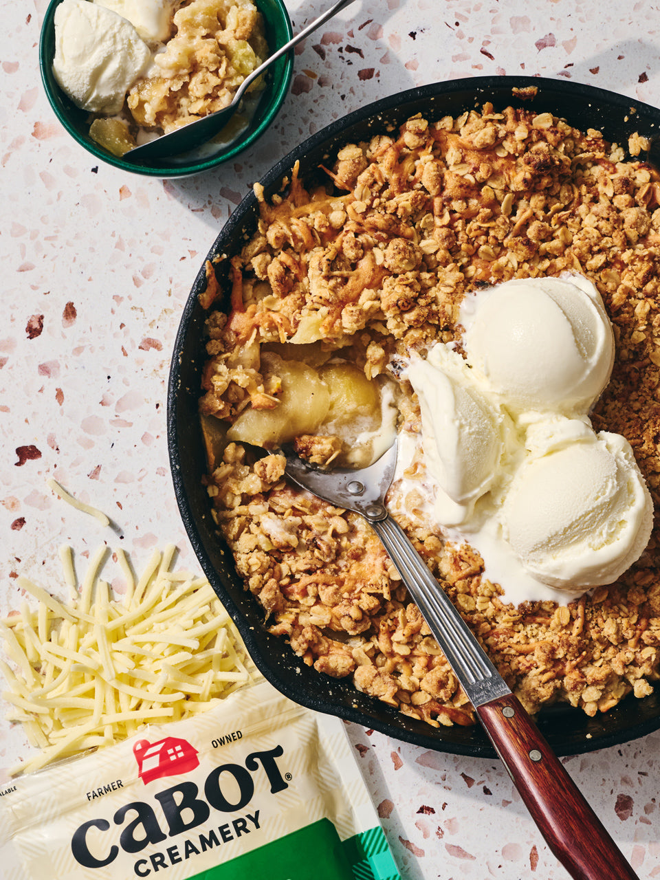 Apple Crisp with Cabot Cheddar